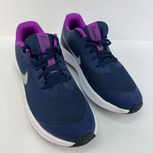 Nike Star Runner 3 Youth Size 5Y Blue Purple Running Shoes Sneakers Athletic